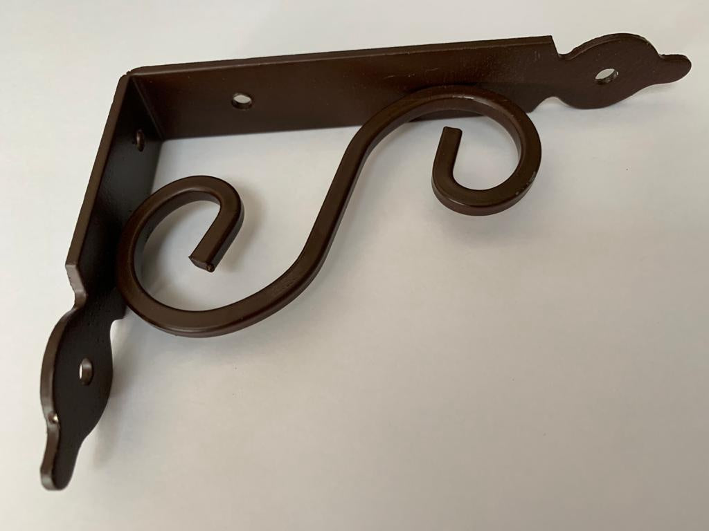 Shelf Bracket 7 X 10 BROWN/BLACK Decor Each