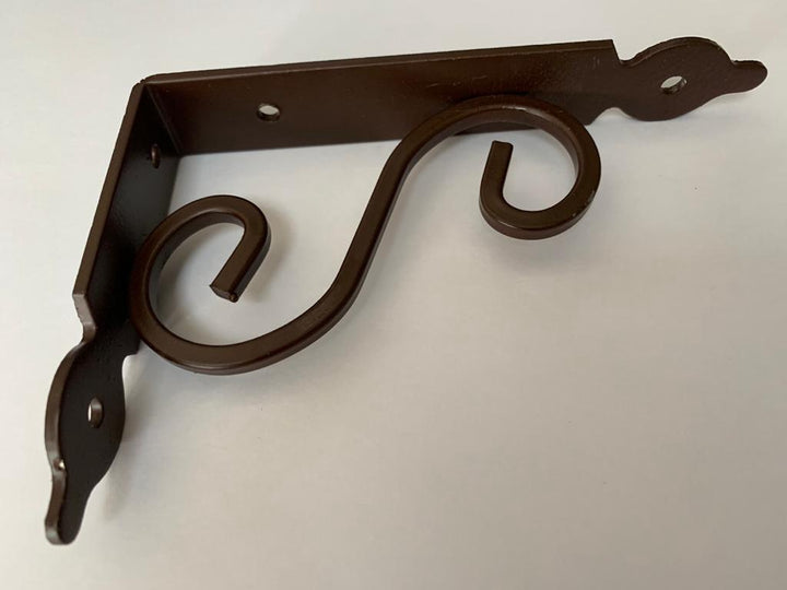 Shelf Bracket 7 X 10 BROWN/BLACK Decor Each