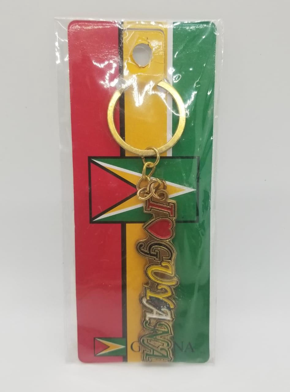 Key Ring Guyana Iloveguyana OJ003