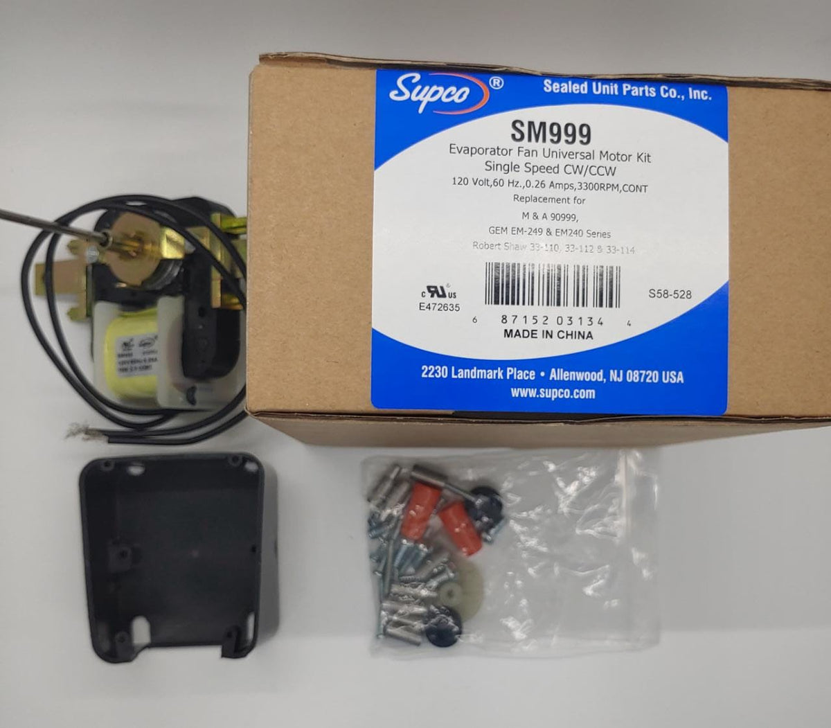 Fridge Fan Motor Evapourator SM999 110V