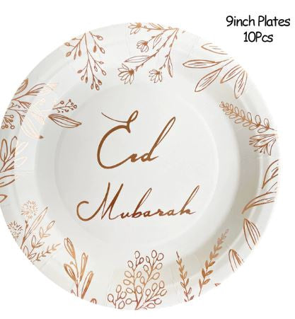 Eid / Ramadan Plate / Cup Napkin Rose Gold