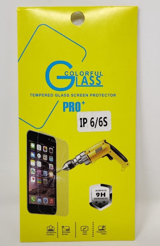 GENERIC Phone Screen Protector for Iphone 6 / 6S Tempered Glass Pro+ Colorful Glass