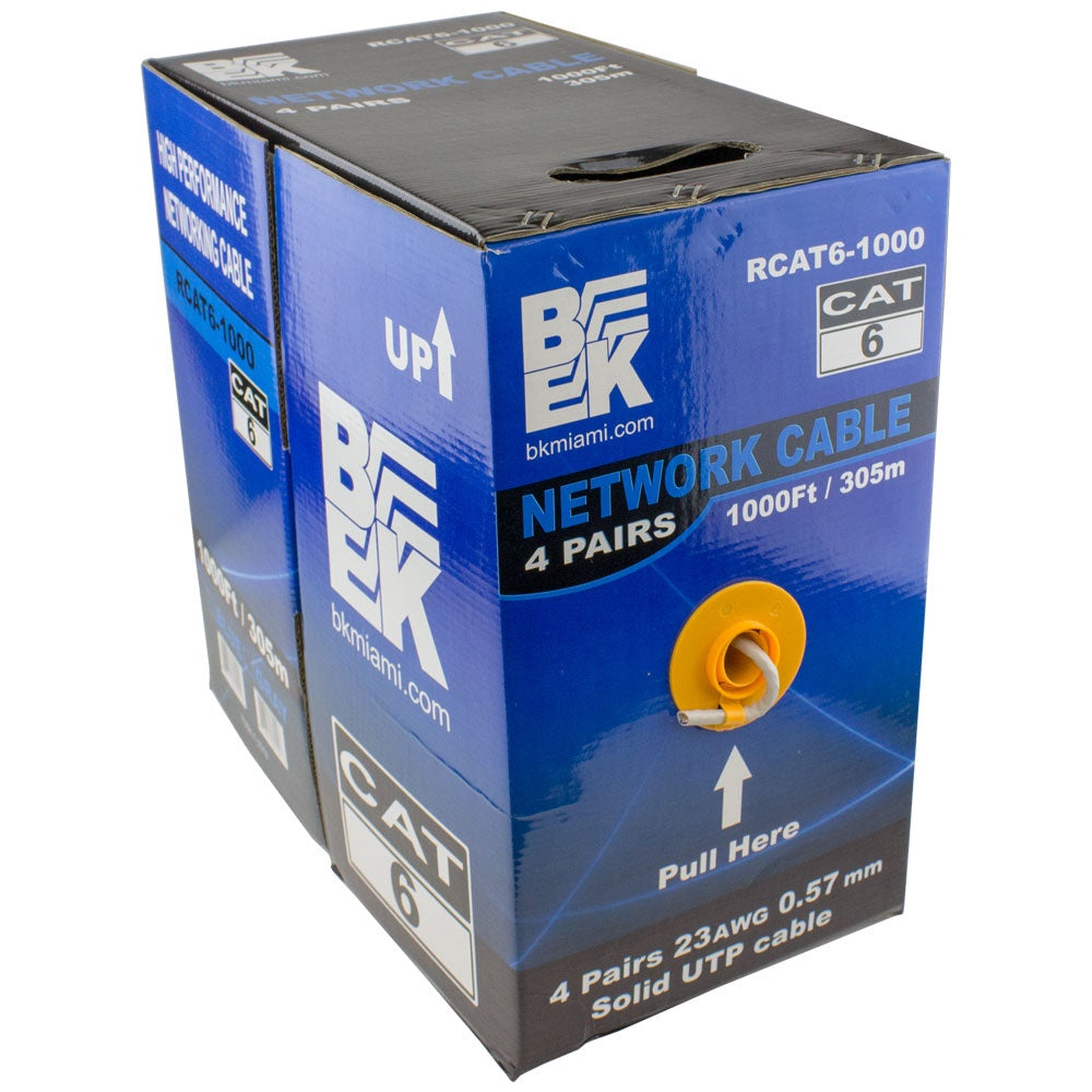 BLASTKING Computer Cable Cat 6 Wire I-RCAT6-1000GRY