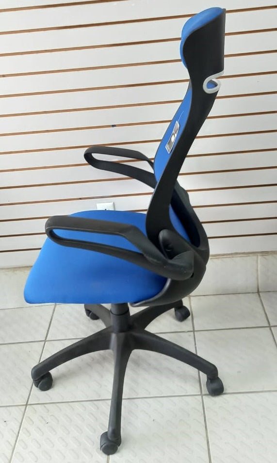 SOHO Chair Office Blue with Head & Arm Rest 972556