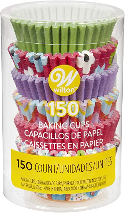 WILTON Baking Baking Cups 150PCS Mini Multicolor 415-2188