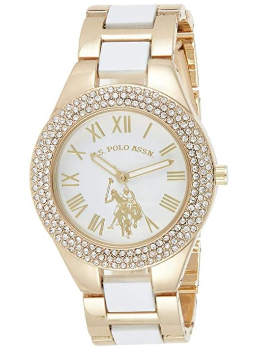 US POLO ASSN. Watch Women U.s. Polo Assn. ANALOG-QUARTZ with Alloy Strap, White 19 USC40218AZ