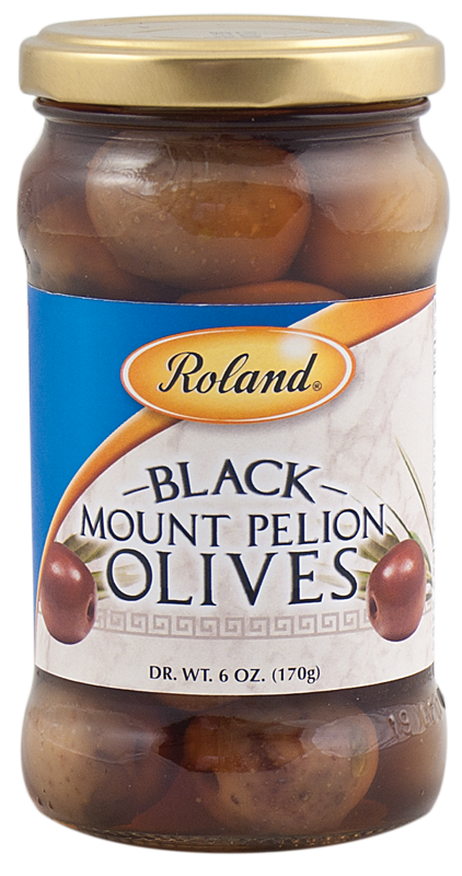ROLAND (FOODS) Roland Black Mount Pelion Olives 6.7OZ 190G