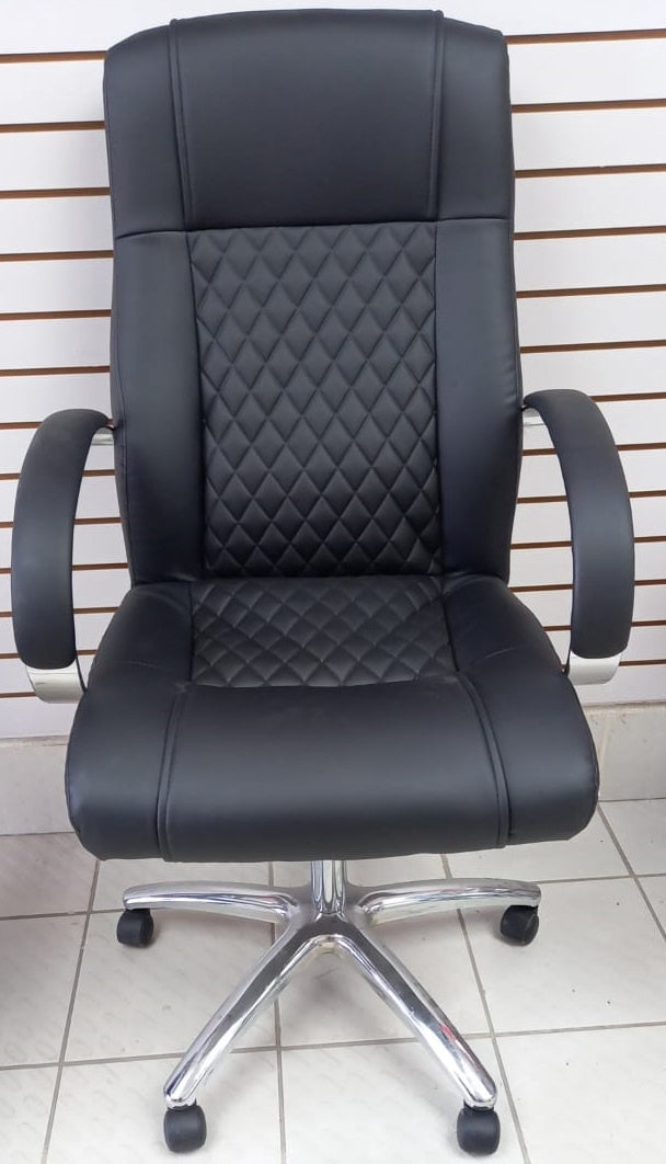 Chair Office Black with Arm Rest 2016HN Sky Express Leather