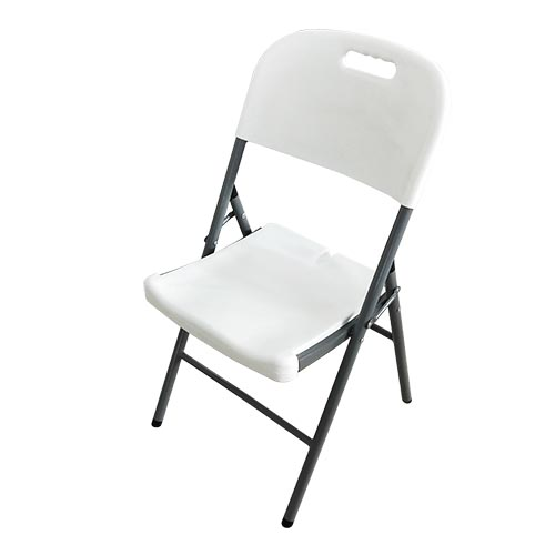 CLIFFSIDE Chair Folding GQT-HYY53 White Grey Metal Frame Sold Each