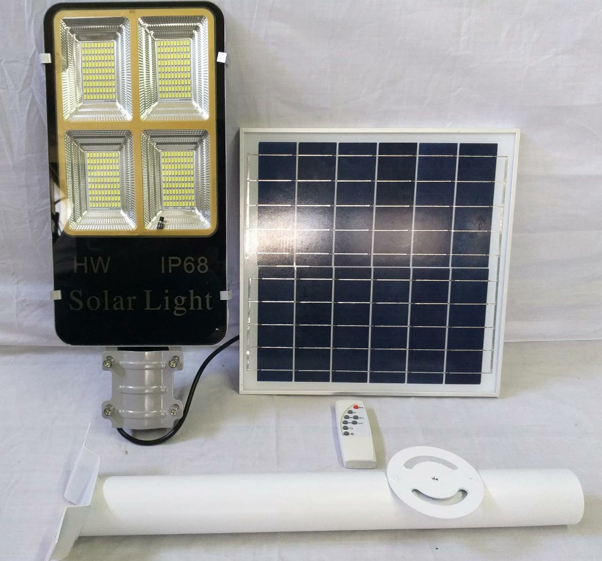 Light LED Post 60W with Solar Plate Grey Tgd 4PANEL