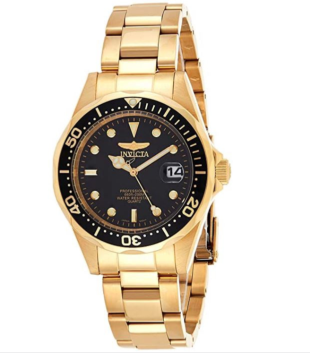 INVICTA Watch Men 8936 Pro Diver Collection 23K Gold Plated