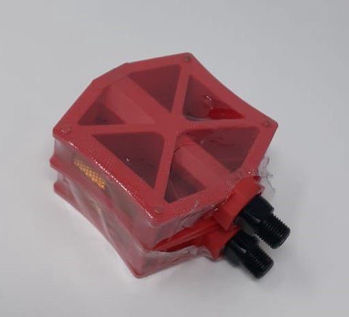SINGH'S SUNSET Bicycle Pedal Plastic with Reflector Square Bmx / Blue / Black