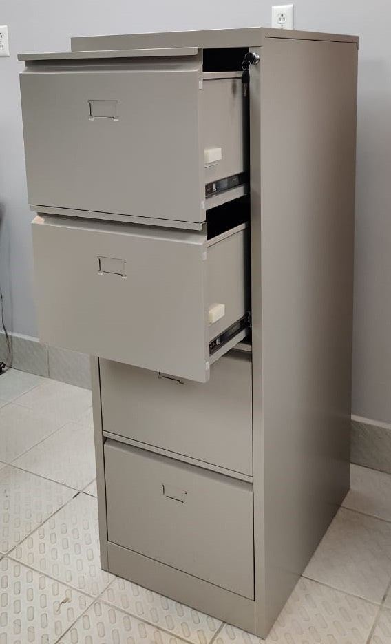 CENTRAL Office Cabinet Filing Vertical 4 Drawer 64012 Beige