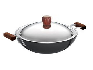 Deep Fry pan with Lid- Flat Bottom 3.75 L (L26/AD375S)