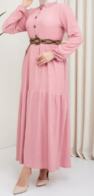 Dress Casual W/BELT / Band Pink Black