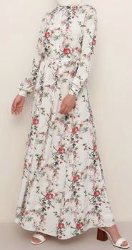 Dress Floral Button Down Rayon Blend