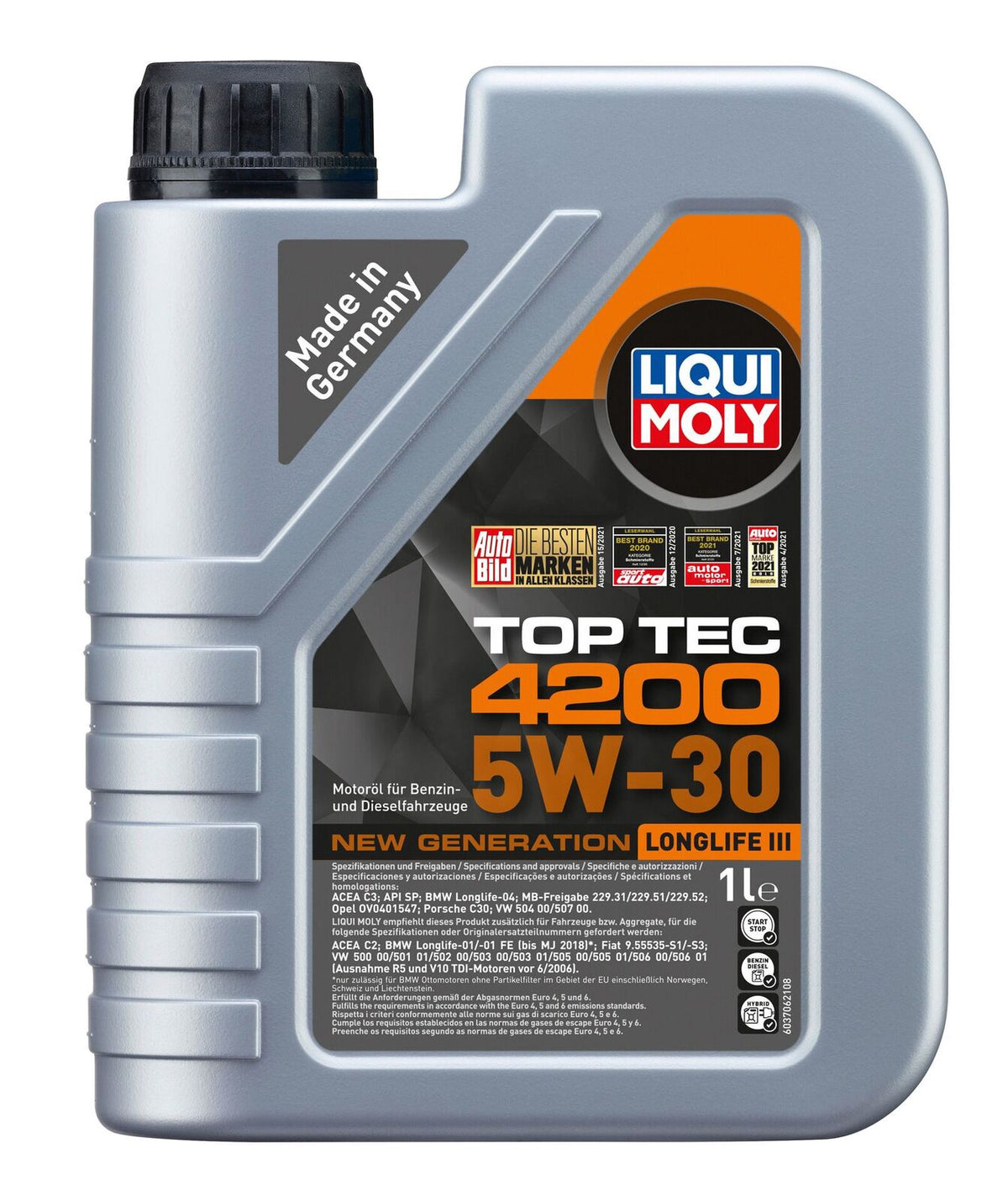 LIQUI MOLY Oil Top Tec 4200 5W-30 1L New Generation Longlife Iii 8972