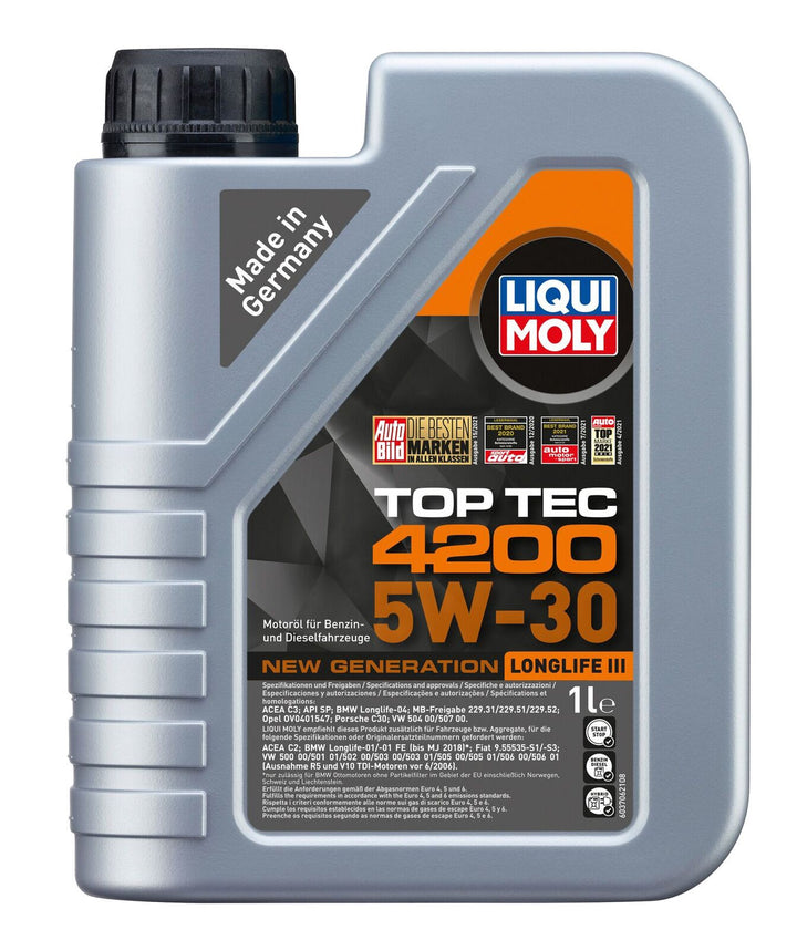 LIQUI MOLY Oil Top Tec 4200 5W-30 1L New Generation Longlife Iii 8972