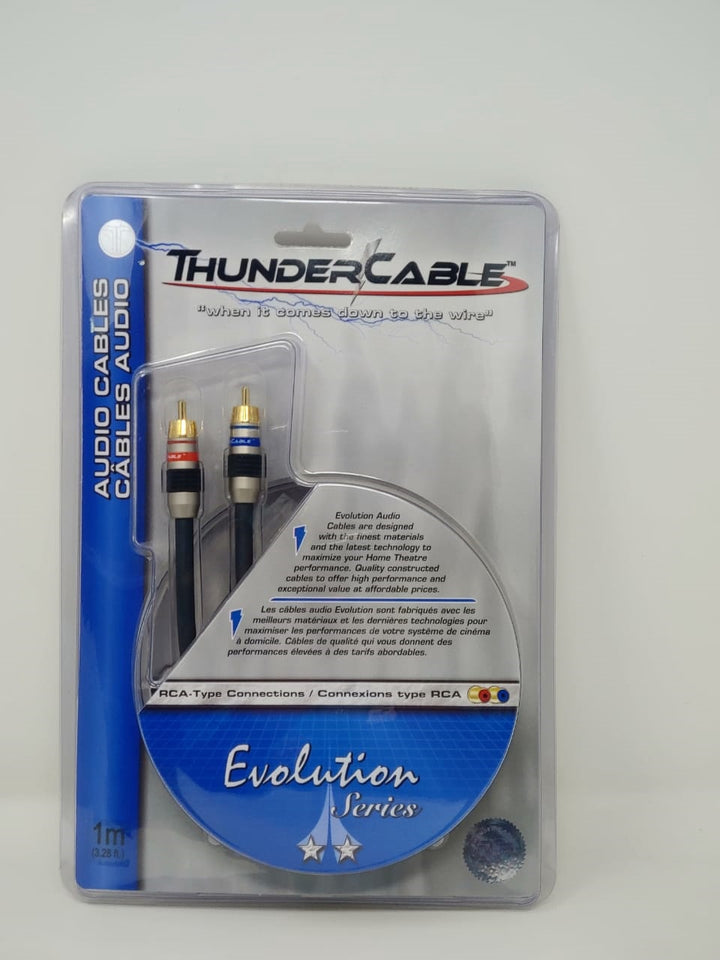 THUNDER CABLE Lead 2 Rca M - 2 Rca M 3.3' EVA-1M