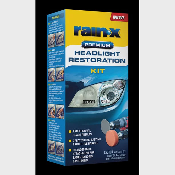 RAIN-X Headlight Restoration Kit Premium 610153