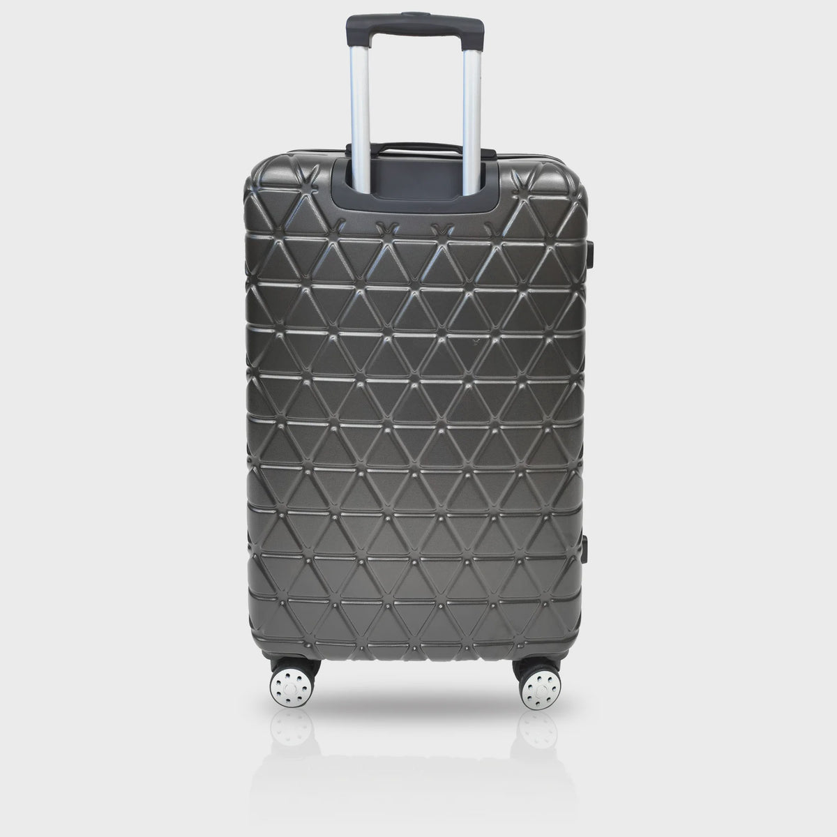TUCCI ITALY Luggage Suitcase Medium 24" Tessere T0325-24IN-DGR ABS Hard Cover 4 Wheel Spinner Dark Grey