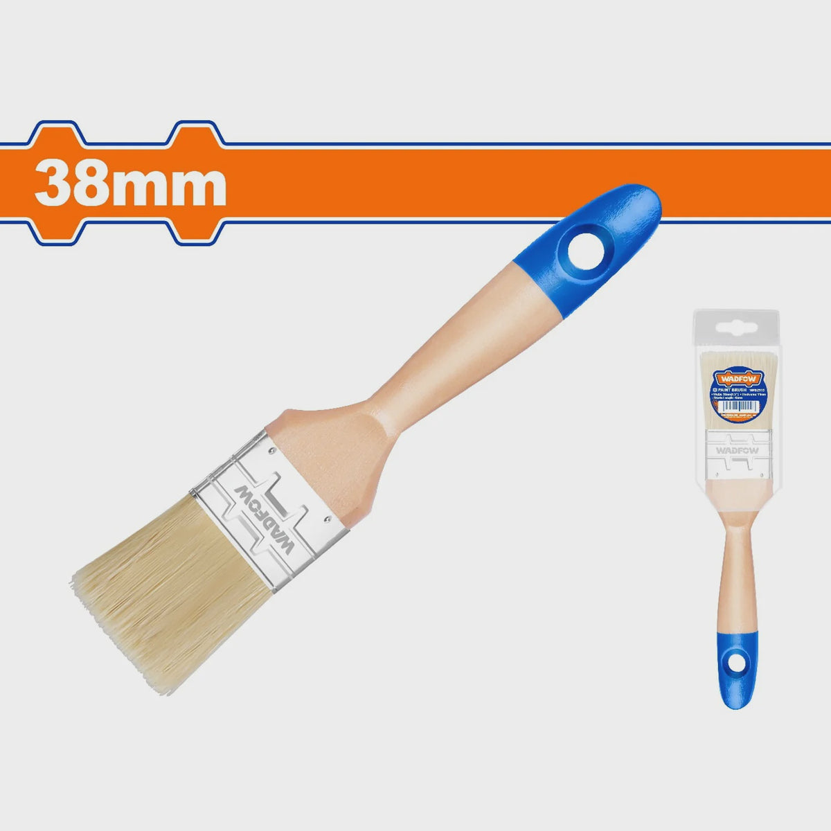 WADFOW Paint Brush 1.5" WPB2915 38MM Wood Handle