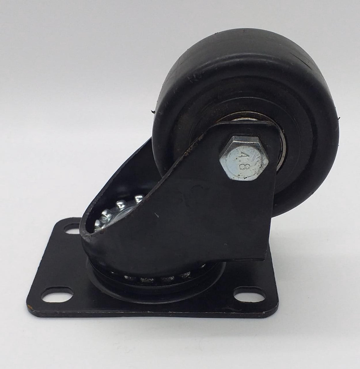 Wheel Coaster 2 1/2" Swivel Black H/D