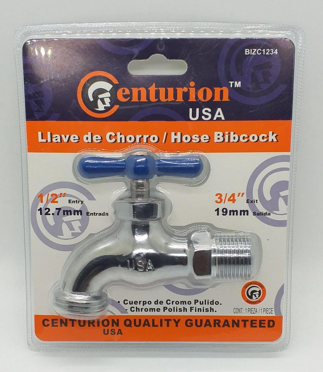 CENTURION Bib Cork 1/2" BIZC1234 Chrome