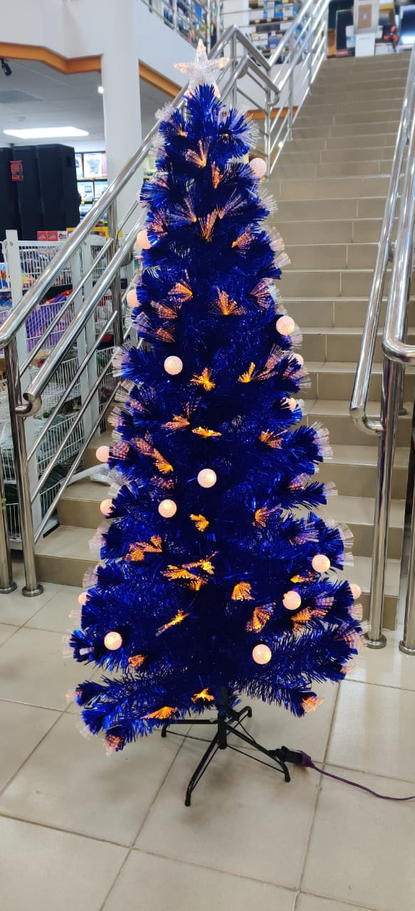 Christmas Decorations Tree Blue with LED Lights FA007 6FT
