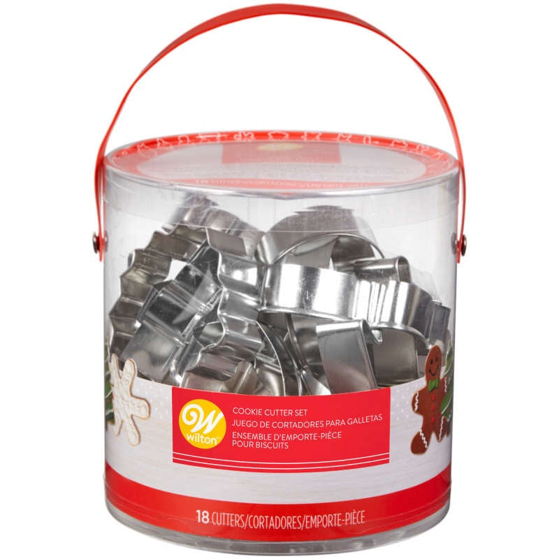 WILTON Baking Cookie Cutter Holiday 18PCS Set 2308-5454
