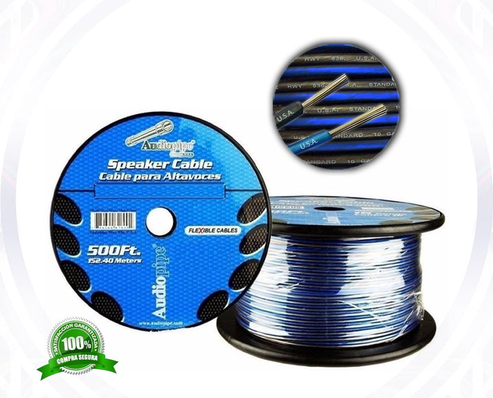 AUDIO PIPE Speaker Wire 12G Cable 12-500 Bls Flexable 500FT Sold Per Roll