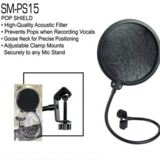 ZEBRA Microphone Pop Shield SM-PS15 Acoustic