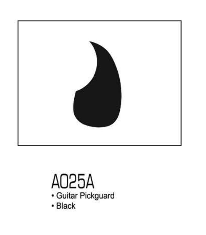 ALICE Guitar Pickguard Black A025A