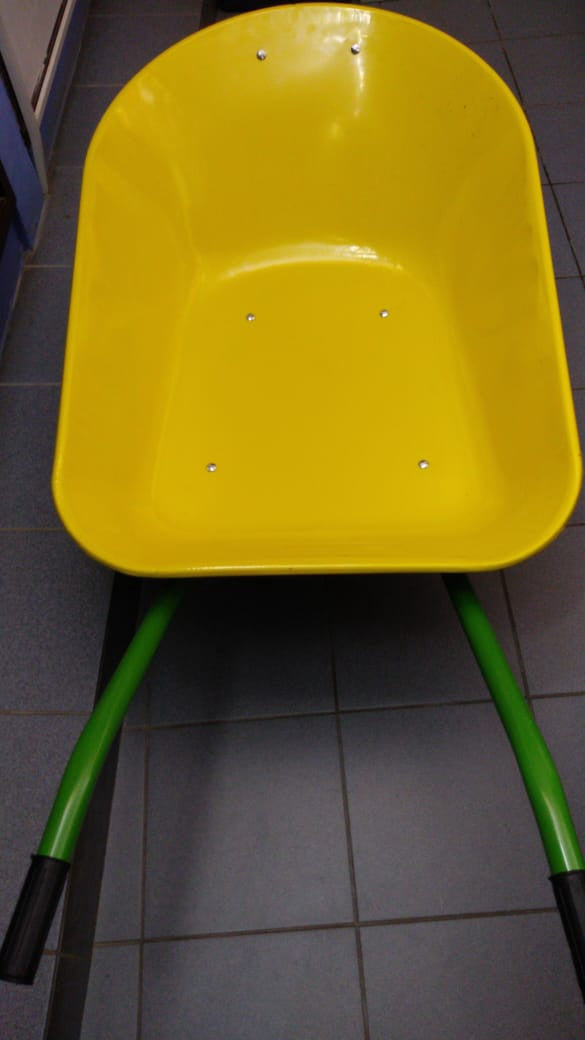 SINGH'S SUNSET Wheel Barrow Yellow Air Wheel