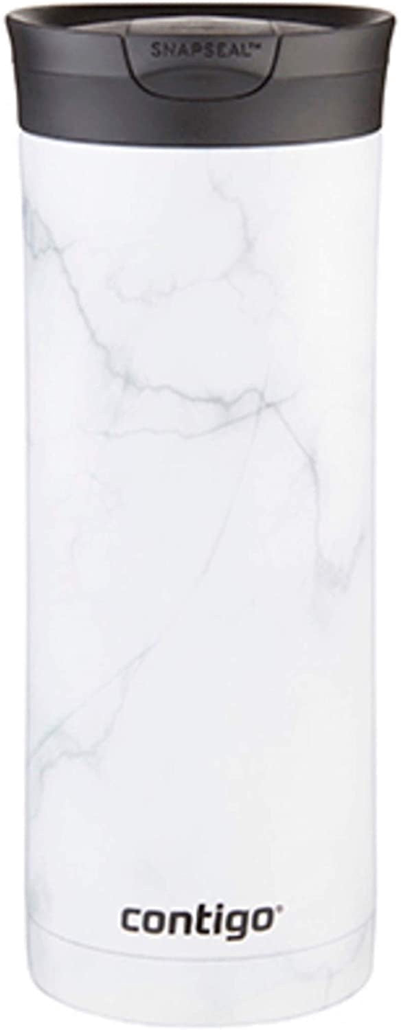 CONTIGO Couture Snapseal Insulated Travel Mug, 20OZ, White Marble