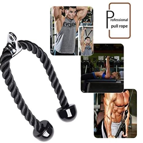 TCHRULES Gym Universal Pull Down Rope Black