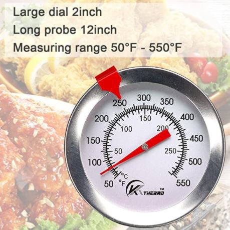 KT THERMO Food Thermometer Stainless Steel 12"