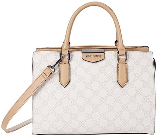 NINE WEST Bag Kaelynn Satchel Beige
