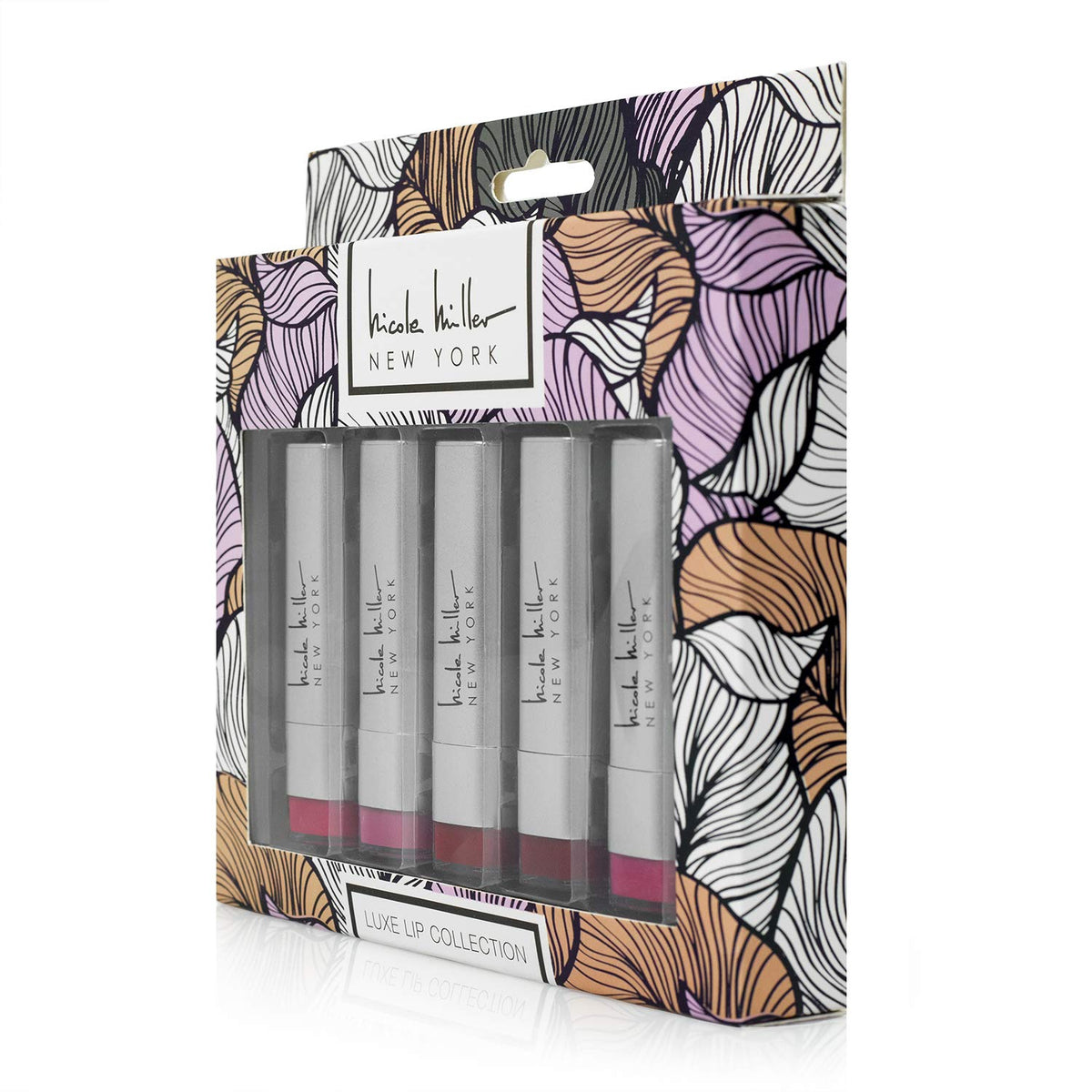 NICOLE MILLER Makeup Lipstick 5 Pack Matte and Shimmer Shades