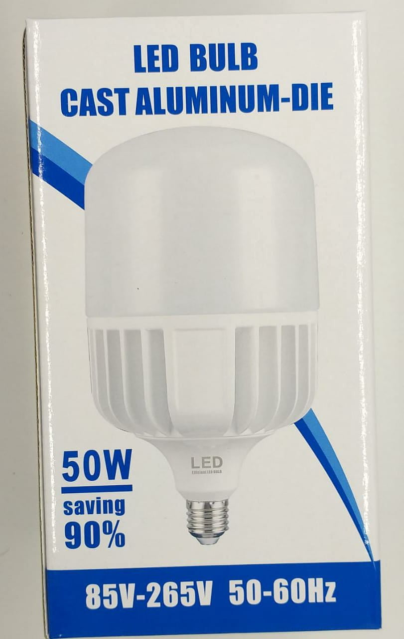 Bulb LED 50W 6000K 85-265V E27 Cast ALUMINUM-DIE