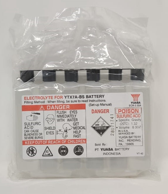 YUASA M/CYCLE Battery YTX7A-BS 12V 6AH