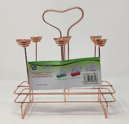 GENERIC Glass Rack Kitchen Holder HY731-D Rose Gold