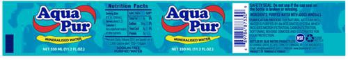AQUA PUR Mineralized Water 16.9FL OZ 500ML