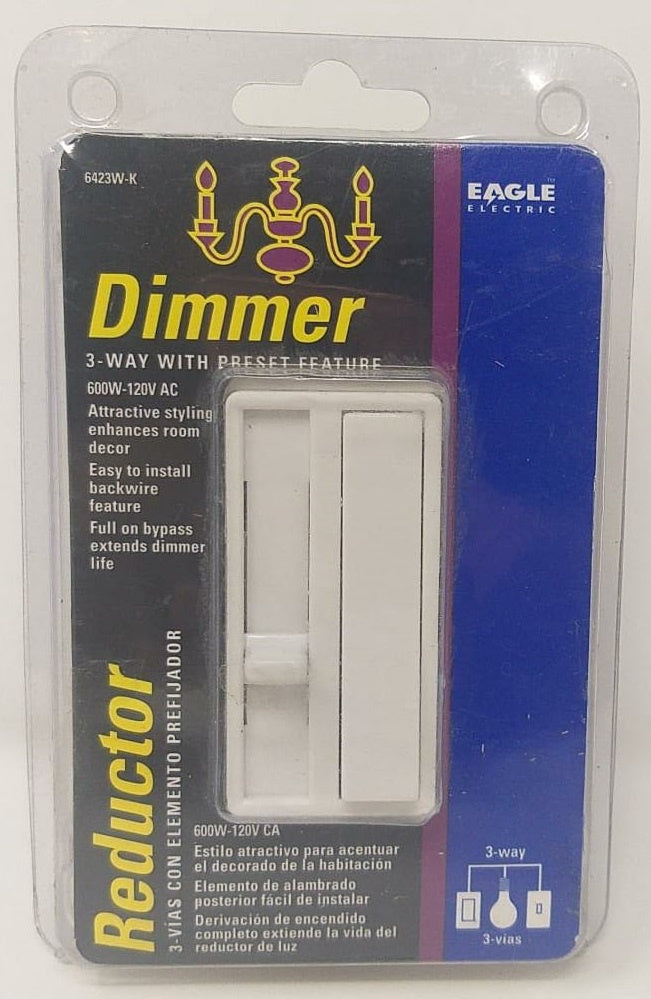 COOPER Switch Dimmer Eagle 6423W-K White