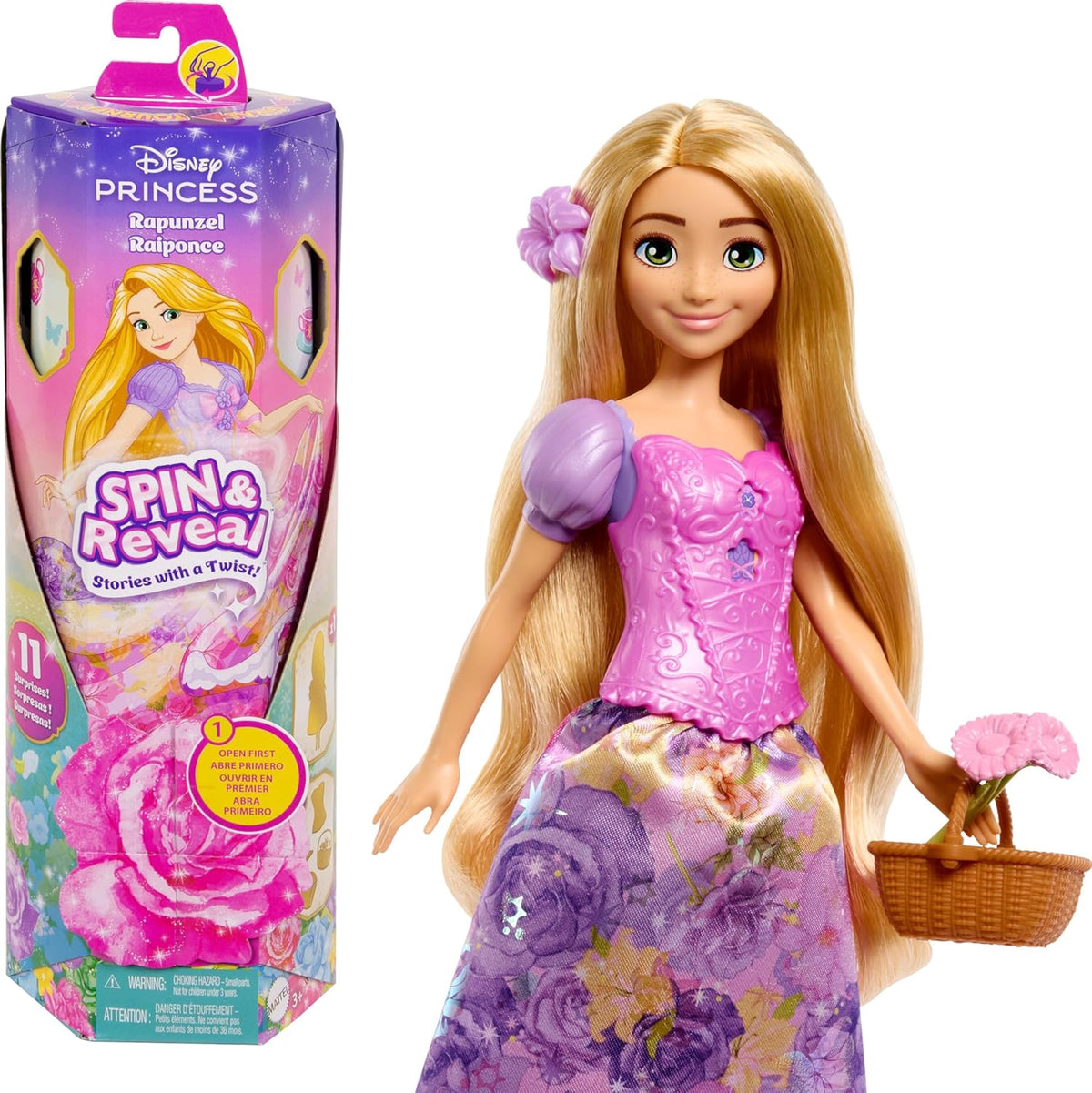 DISNEY Toy Doll Princess Rapunzel Set 11 Surprises