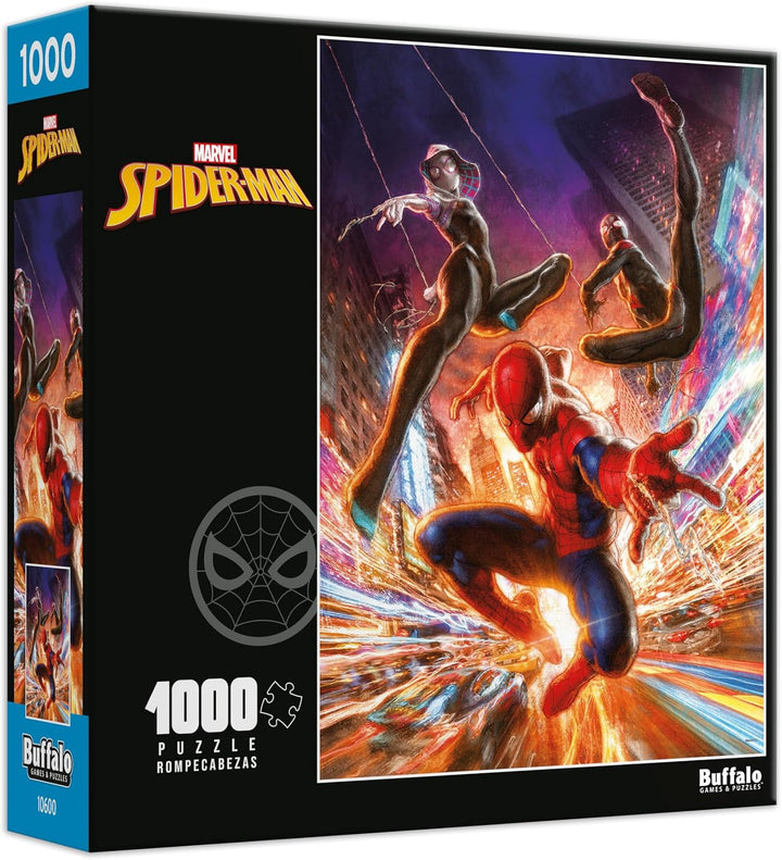 BUFFALO GAMES Puzzle Jigsaw Spiderman Swinging Into the Night 1000PCS