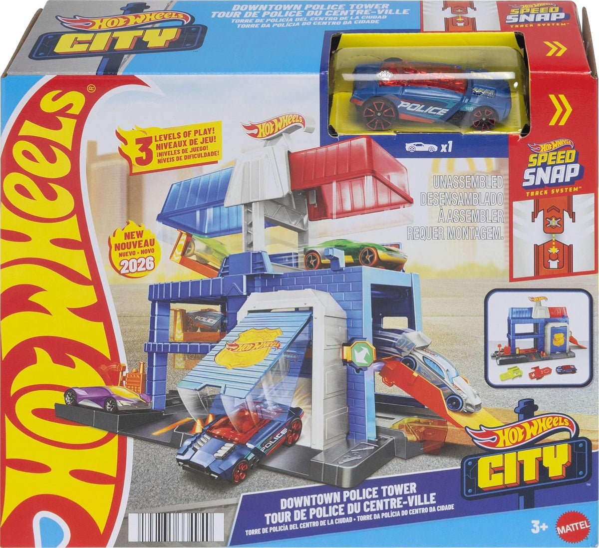 HOT WHEELS Toy Police Tower