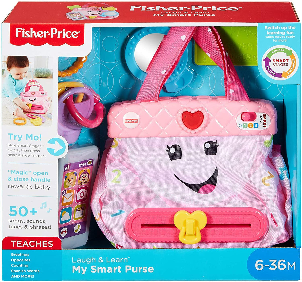 FISHER-PRICE Toy Smart Purse Laugh & Learn