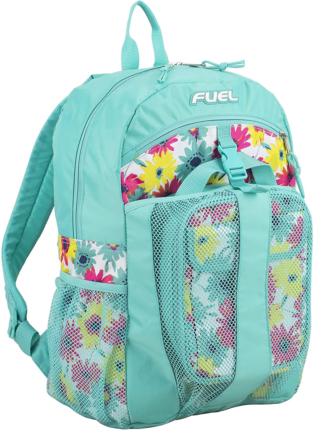 FUEL Backpack Lunchbag Set Turquoise Floral