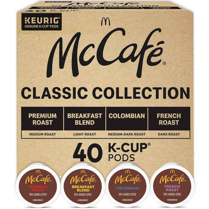 MC CAFE Coffee K-CUP Pods Keurig Mccafe Classic Collection 40 Count